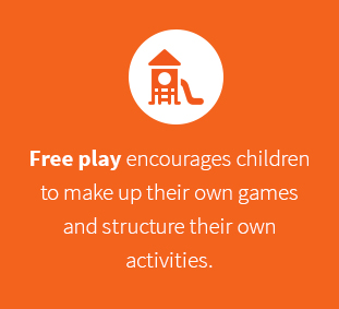 Encourages children to make up their own games