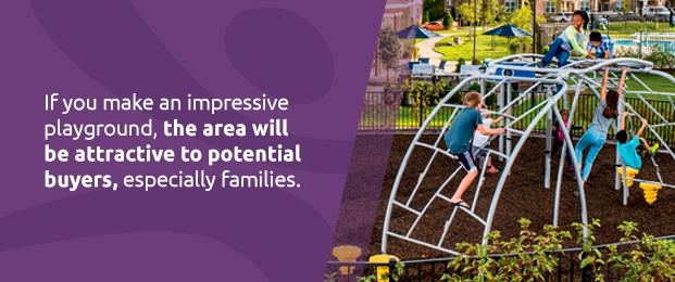 Playgrounds attract families