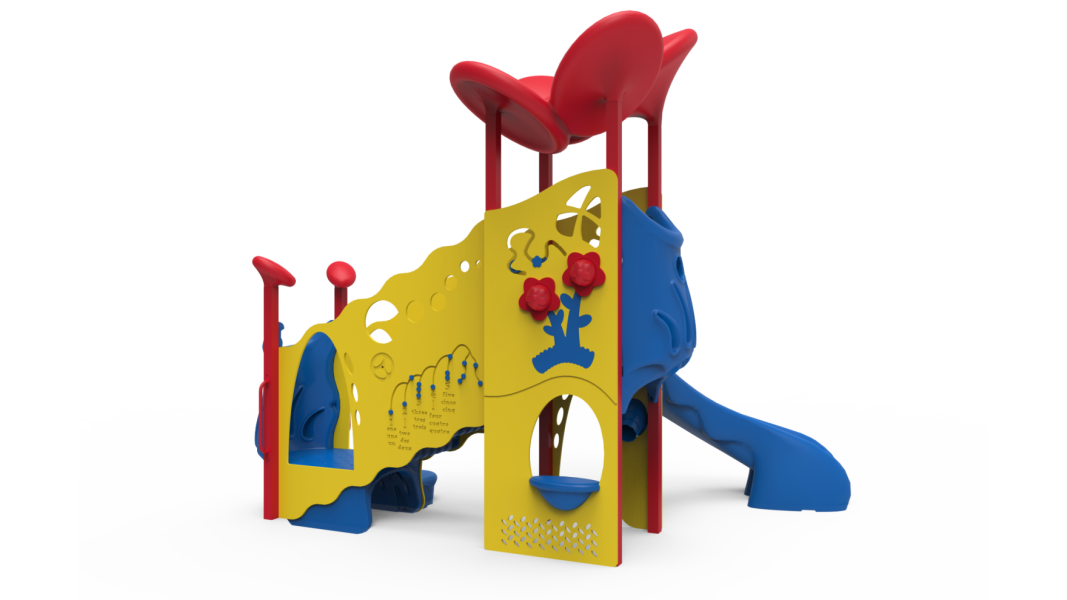 Playset with Platform & Attached Slide | Playworld