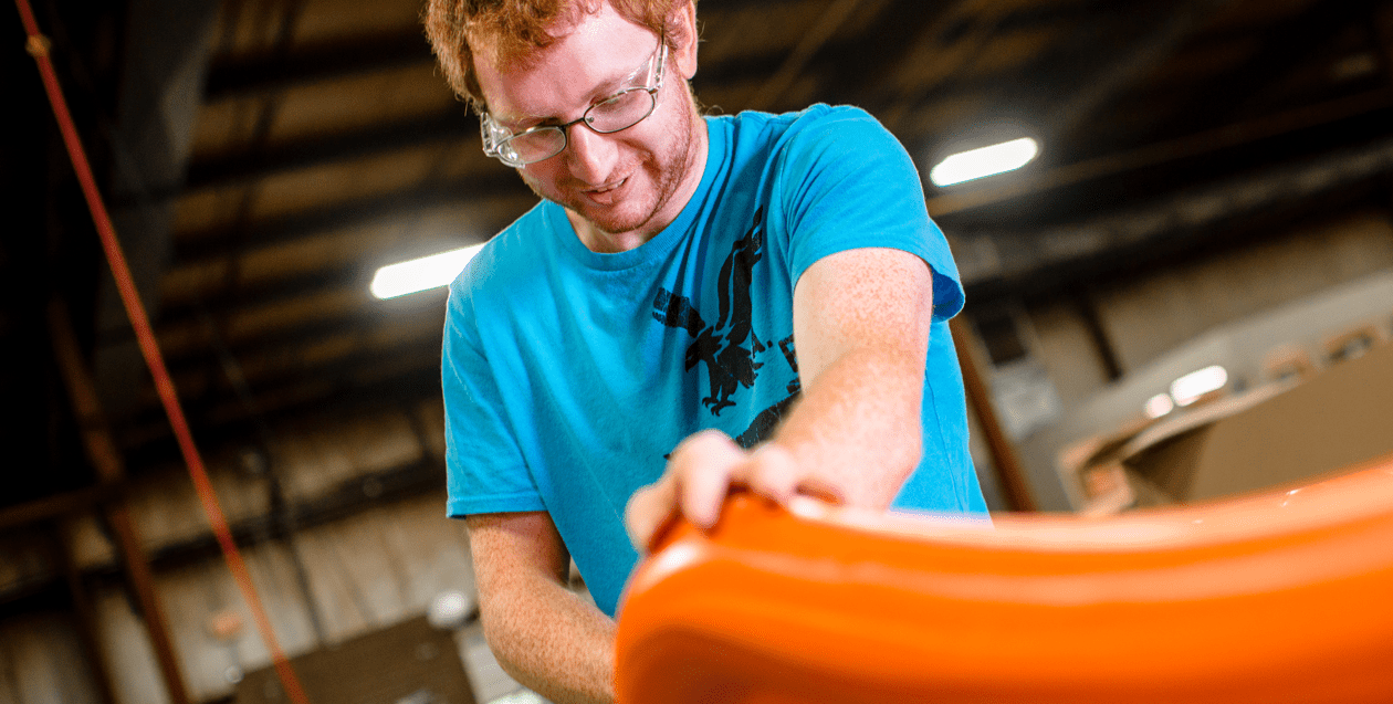 Playground equipment manufacturing at Playworld's Lewisburg facility