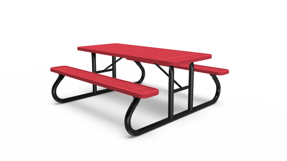 Rectangle Table Play Perforated Rectangle Table 6' (1,83m) Portable | Playground Equipment ...