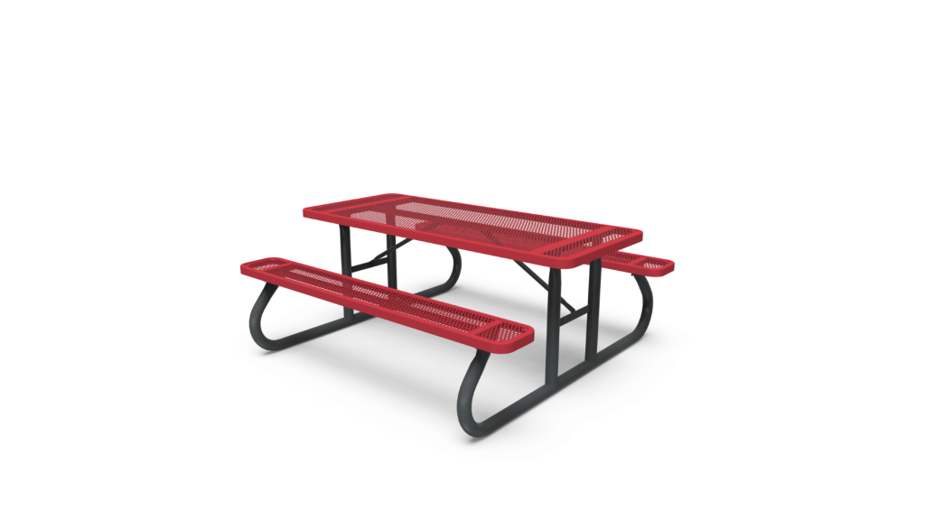 Rectangle Table Play Perforated Rectangle Table 6' (1,83m) Portable | Playground Equipment ...