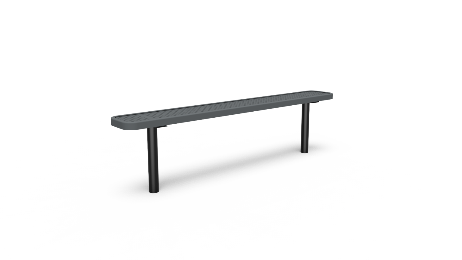 Perforated Backless Bench 6' (1,83m) InGround Playworld